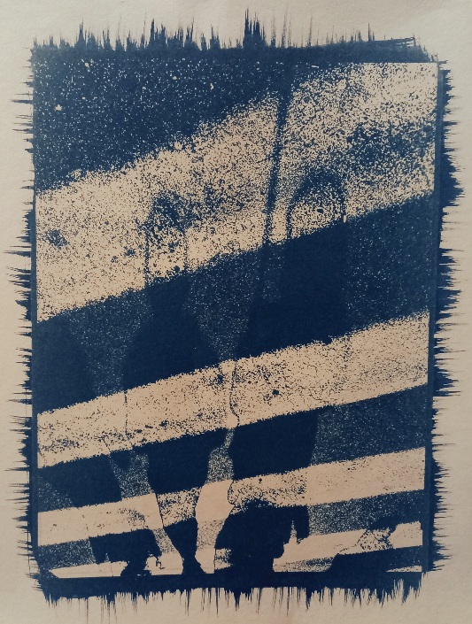 walk with me - Cianotype print 10-2021